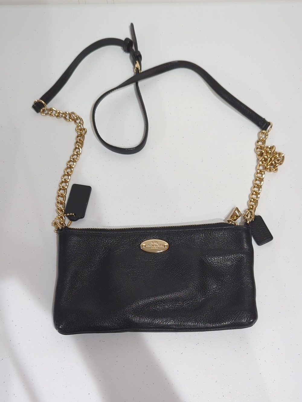 Coach Quinn Pebble Leather Crossbody Coach